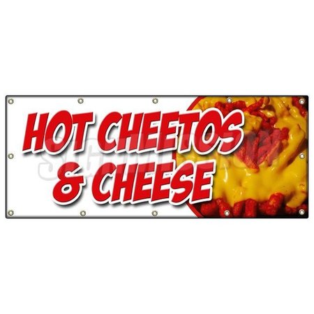 HOT CHEETOS & CHEESE BANNER SIGN melted mexican chili tex mex food -  SIGNMISSION, B-120 Hot Cheetos & Cheese
